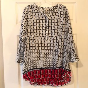 Patterned J Crew Tunic